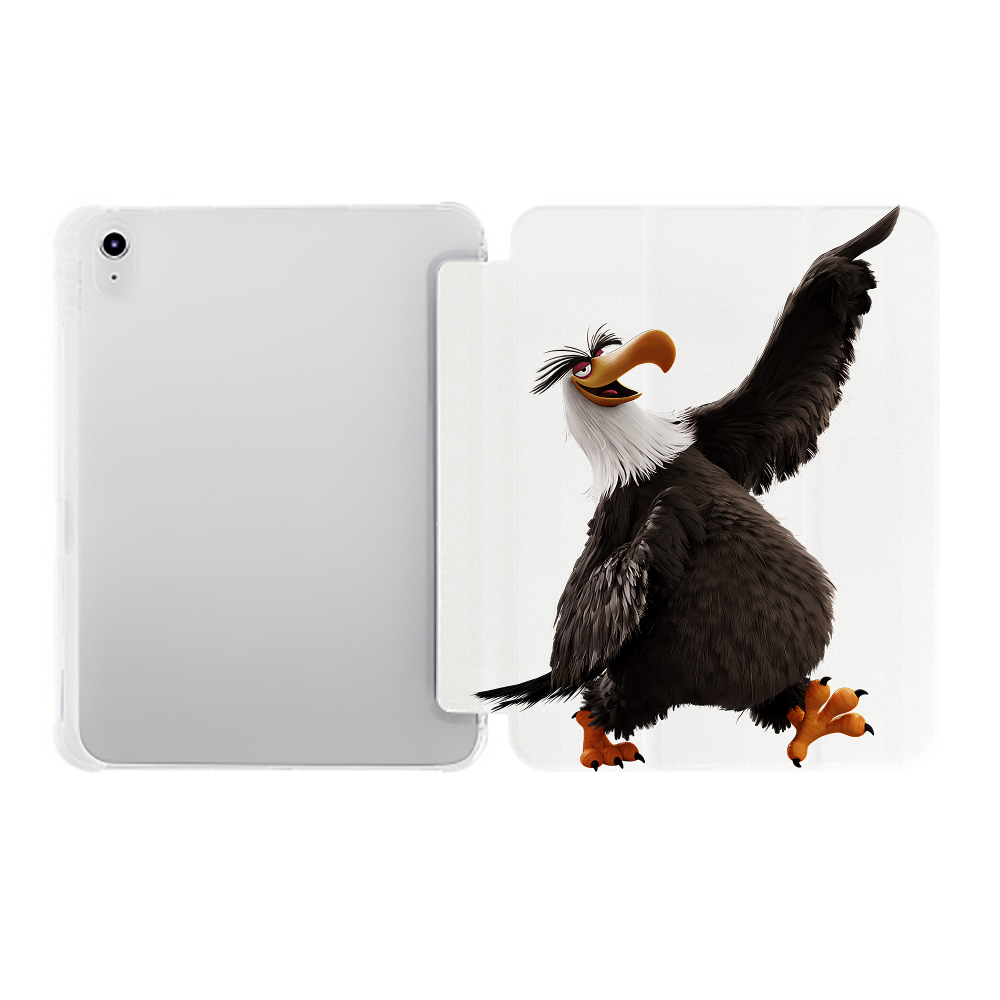 （画像用） Angry Birds アングリーバード IPad ケース ペン収納付き 三つ折りスタンド PUレザー×シリコン 対応機種9.5/10.5/10.9インチ